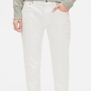 GAP Mid Rise Girlfriend Jeans (NWT) SZ: 27 (White)